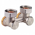 Узел нижнего подключения угловой, для двухтрубных систем 1/2"M x 3/4"E GIACOMINI R388