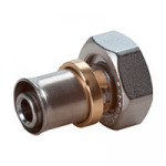 Фитинг переходник прямой никелированный с накидной гайкой 16x(16x2) GIACOMINI RM179X023