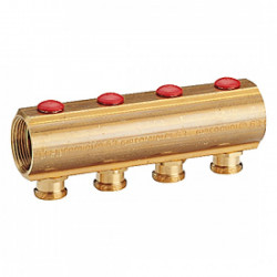 Коллектор с отсечными клапанами 1" x 3/4"E /10 GIACOMINI R553SY050