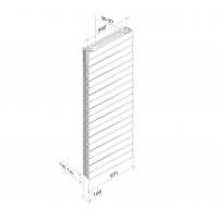 Радиатор вертикальный Royal Thermo PianoForte Tower Bianco Traffico - 22 секции